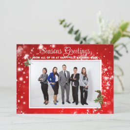 Corporate Tropical Christmas Business Foto Feiertagskarte