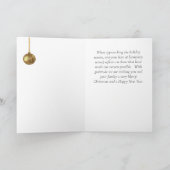 Corporate Weihnachtskarte mit Ornamenten und Vers. Karte (Innenseite)