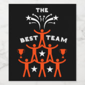 Corporate Work Team - Geschenke Weinetikett (Einzelnes Label)