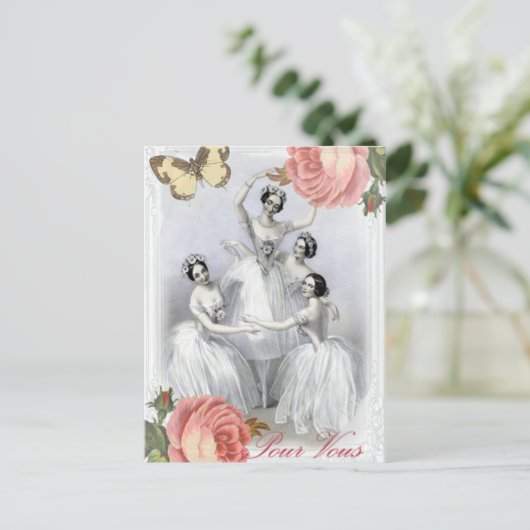 Corps de ballet postkarte (Stehend Vorderseite)
