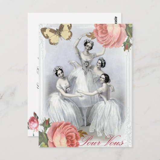 Corps de ballet postkarte (Vorne/Hinten)