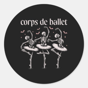 Corps De Ballet Runder Aufkleber