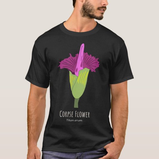 Corpse Blume Titan aurm Gothic Blume Shirt (Vorderseite)