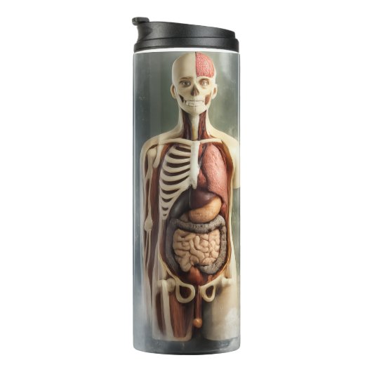 Corpse in a Bottle – Transparent Gothic Thermosbecher (Nach rechts gedreht)