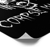 Corpse Maker Halloween Kostüm Word Design Poster (Ecke)