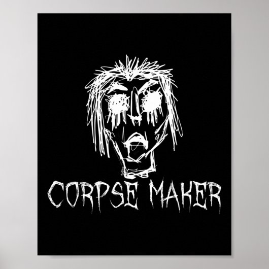 Corpse Maker Halloween Kostüm Word Design Poster (Vorne)