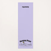 Corpse Pose Lila Yoga Mat Yogamatte (Vorderseite)