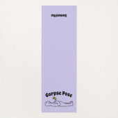 Corpse Pose Lila Yoga Mat Yogamatte (Rückseite)
