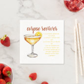 Corpse Reviver Cocktail Rezept Serviette (Beispiel)