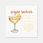 Corpse Reviver Cocktail Rezept Serviette (Vorderseite)