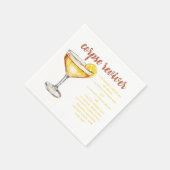 Corpse Reviver Cocktail Rezept Serviette (Ecke)