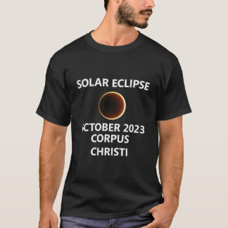 Corpus Christi 2023 Sonnenfinsternis Texas Tx Stad T-Shirt