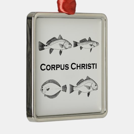 Corpus Christi-Fischerei - Salzwasserfische Ornament Aus Metall (Rechts)