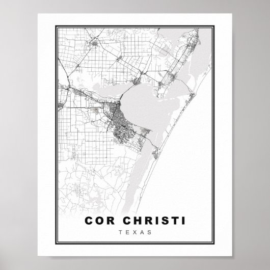 Corpus Christi Map Poster (Vorne)