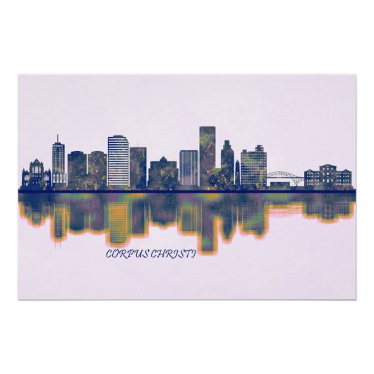 Corpus Christi Skyline Poster (Vorderseite)