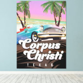 Corpus Christi Texas Ferienplakat Leinwanddruck (Insitu (Holzboden))