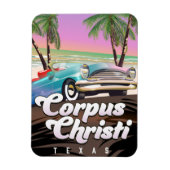 Corpus Christi Texas Ferienplakat Magnet (Vertikal)