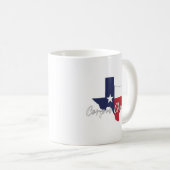Corpus Christi, Texas Flag Karte Kaffeetasse (VorderseiteRechts)