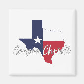 Corpus Christi, Texas Flag Map Magnet (Vorne)