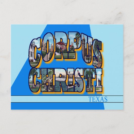 Corpus Christi Texas Large Letter Postcard Postkarte (Vorderseite)