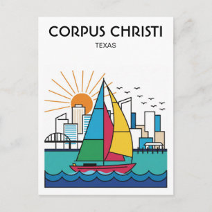 Corpus Christi Texas Postkarte