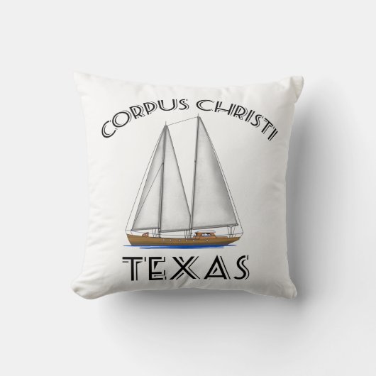 Corpus Christi Texas Sailing Kissen (Vorderseite)