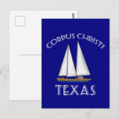 Corpus Christi Texas Sailing Postkarte (Vorne/Hinten)