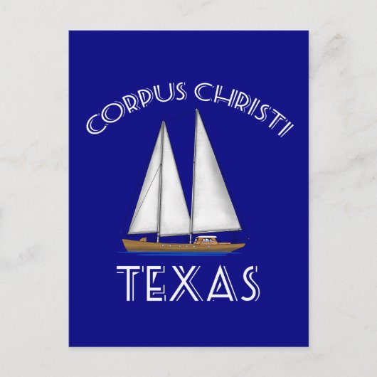 Corpus Christi Texas Sailing Postkarte (Vorderseite)