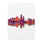Corpus Christi Texas Skyline Magnet (Vertikal)