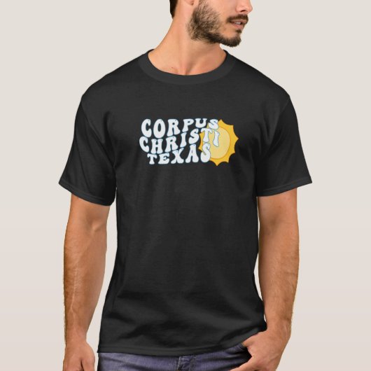 Corpus Christi Texas TX Sunrise Vacation Souvenir T-Shirt (Vorderseite)