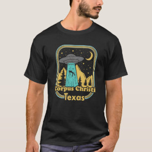 Corpus Christi Texas Ufo Alien 80er Retro Staat Pr T-Shirt