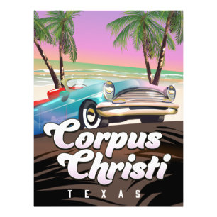 Corpus Christi Texas Urlaubsposter Fotodruck