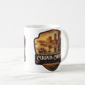 Corpus Christi, Texas | VINTAG Kaffeetasse (VorderseiteRechts)