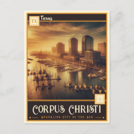 Corpus Christi, Texas | VINTAG Postkarte