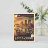 Corpus Christi, Texas | VINTAG Postkarte (Stehend Vorderseite)