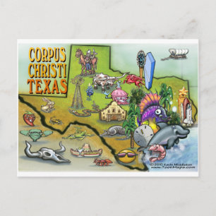 Corpus Christi Tx Cartoon Karte