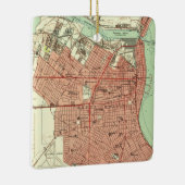 Corpus Christi TX Karte 1951 Keramikornament (Rechts)
