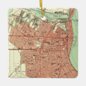 Corpus Christi TX Karte 1951 Keramikornament (Vorderseite)