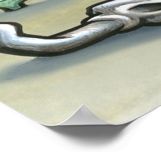 Corpus Christi TX Karte Poster (Ecke)