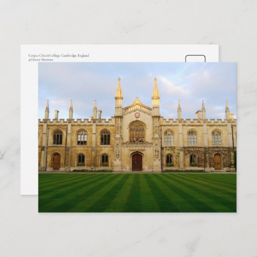 Corpus Christi Uni, Cambridge, England Postkarte (Vorne/Hinten)