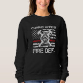 Corpus Christie Texas Fire Department Thin Red Lin Sweatshirt (Vorderseite)