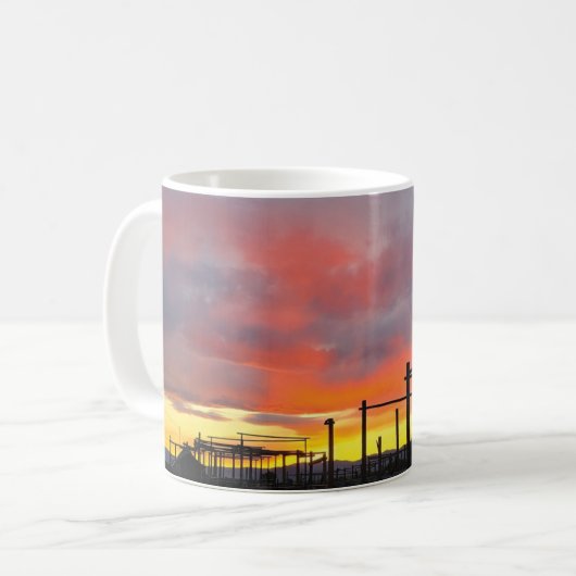 Corral at Sunset Mug Kaffeetasse (Vorderseite Links)