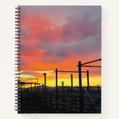 Corral at Sunset Spiral Notebook Notizblock (Vorderseite)