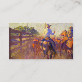 Corral Dust, 1915 von Maynard Dixon Visitenkarte (Vorderseite)