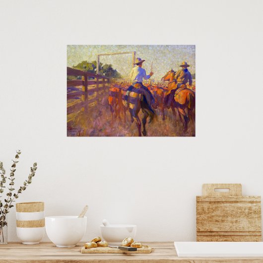 Corral Dust von Maynard Dixon Poster (Küche)