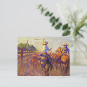 Corral Dust von Maynard Dixon Postkarte (Stehend Vorderseite)