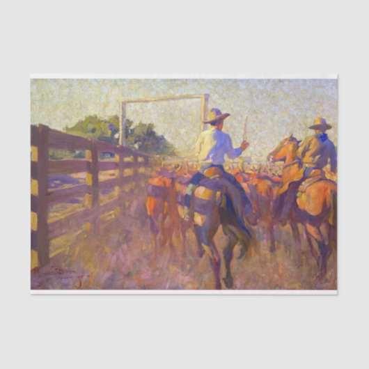 Corral Dust von Maynard Dixon Seidenpapier (Vorderseite)