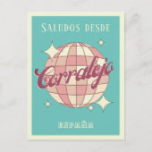 Corralejo Spanien Urlaub Retro Postkarte (Vorderseite)