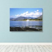 Corran Lighthouse Loch Linnhe Scotland Leinwanddruck (Insitu (Holzboden))