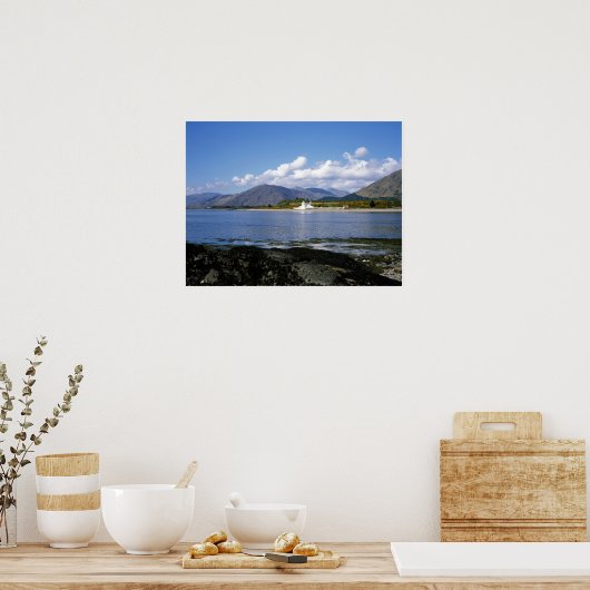 Corran Lighthouse Loch Linnhe Scotland Poster (Küche)